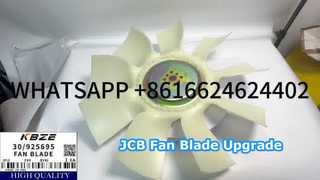 JCB 30/925695 FAN BLADE 8H 9B FOR JS215 JS220 INDIA EXCAVATOR FITS CUMMIN S 6BT5.9 MOTOR