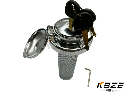 HYUNDAI DAEWOO MINI EXCAVATOR ANTI THIEF FUEL TANK CAP WITH 2KEY REPLACEMENT FOR R/DH55 EXCAVATOR