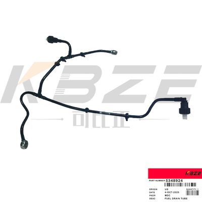 5348924 CUMMINS QSF3.8 DIESEL ENGINE FUEL DRAIN TUBE FOR XE135 CLG915E EXCAVATOR