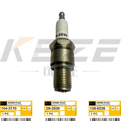 KBZE 2N-2839  104-3170 128-6238 SPARK PLUG REPLACE FOR G3304 G3306 G3406 G3408 G3412 ENGINE