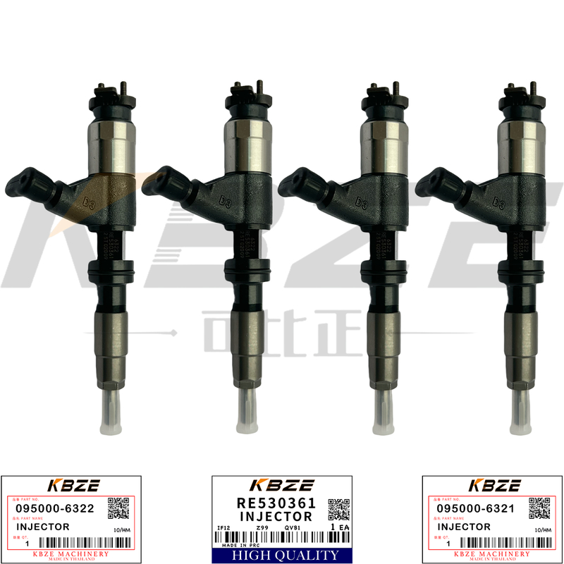 095000-6322 INJECTOR ASSY 095000-6321 RE530361 FOR JOHN DEERE 4048T 6068T ENGINE 120D 130G 160D 180G EXCAVATOR