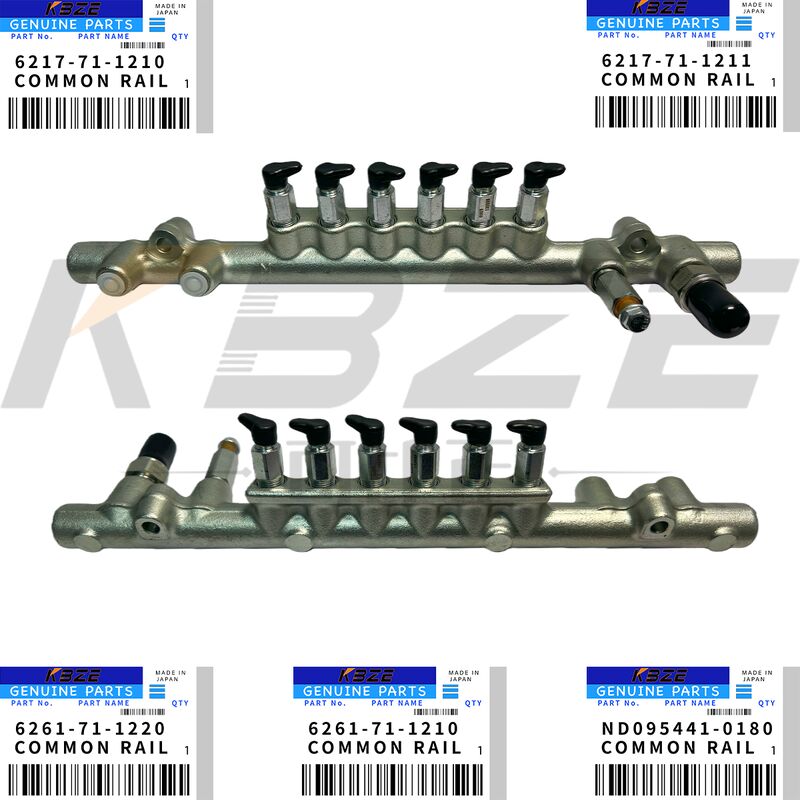 KBZE 6261-71-1220 6261-71-1210 KOMATSU 6D125 6D140 6D170 ENGINE 6217-71-1211 6217-71-1210 ND095441-0180 FUEL COMMON RAIL FITS PC400-7 PC400-8 PC450-7 PC450-8