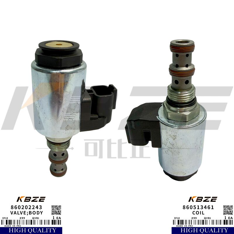 KBZE 860202243 860513461 OEM DC 24V SOLENOID VALVE FITS XCMG XE200 XE210 XE215 EXCAVATOR