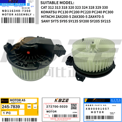 272700-5220 XB00001057 CAT KOMATSU SANY HITACHI EXCAVATOR AIRCOND BLOWER MOTOR dla E320D PC-8 ZAX200-5G SY75 SY135 SY215C